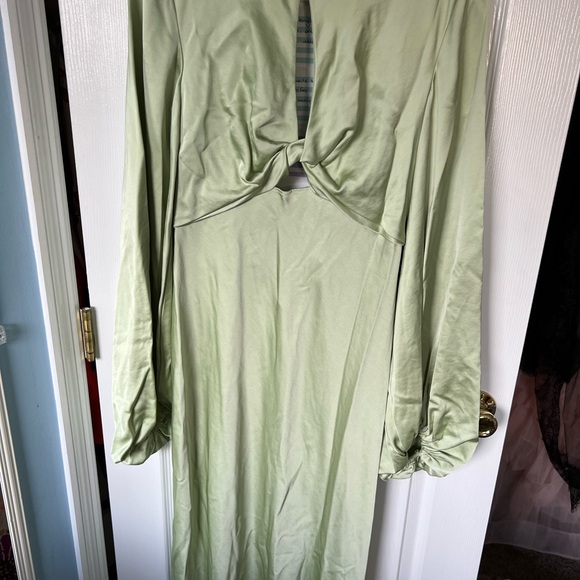Significant Other Demi Backless Long-Sleeve Column Gown - Picture 2 of 5